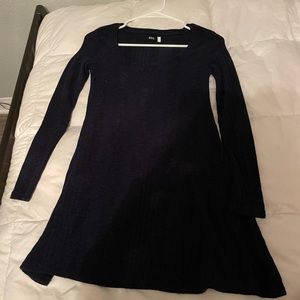 UO slim dark blue dress